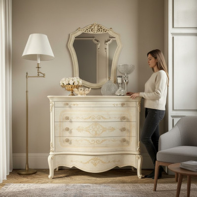 Commode de luxe en bois pour chambre à coucher, design buffet latéral, nouveau meuble bas, armoire, étagère