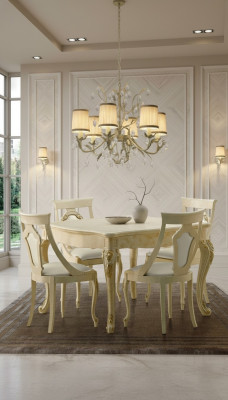 Chaises de salle à manger en bois Chaise de luxe Fauteuil Beige Lehn Mobilier de salon Beige neuf