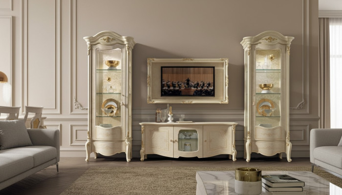 Vitrine Armoire en verre Vitrines Salon Vitrines Meubles italiens neufs