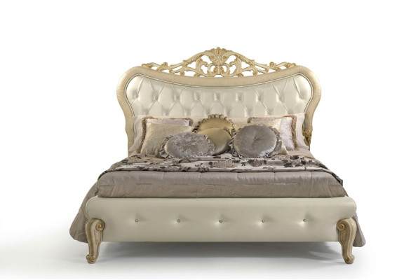 Conception de rembourrage de lit Lits doubles Chambre en bois Cadre de lit chesterfield nouveau