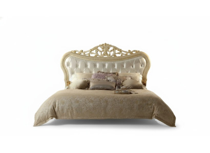 Lit double Lit Lits de luxe Lits de bois Cadre de lit e Cadre de lit beige Design Moderne