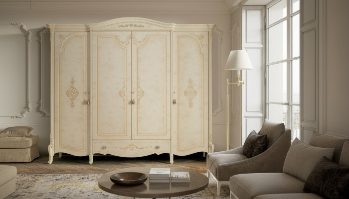 Armoire Armoire Bois massif Mobilier de chambre en bois Armoire en bois d'Italie