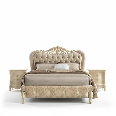 Meubles de lit Lit double Chesterfield Mobilier de chambre Lits de design Italie neuf