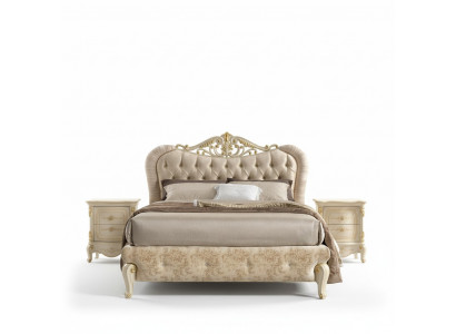 Meubles de lit Lit double Chesterfield Mobilier de chambre Lits de design Italie neuf