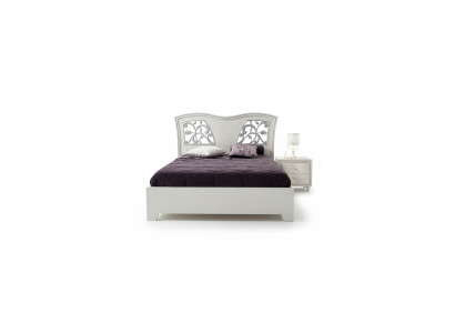 Cadre de lit en bois Chambre double Blanc Lit double moderne Meubles de lit Lits neufs