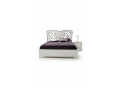 Cadre de lit en bois Chambre double Blanc Lit double moderne Meubles de lit Lits neufs