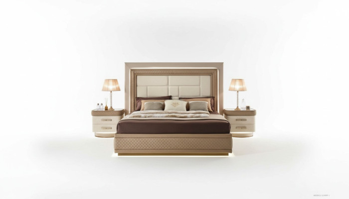 Lit Cadre de lit Bois Double Chambre Moderne Lit double Mobilier Lits de luxe