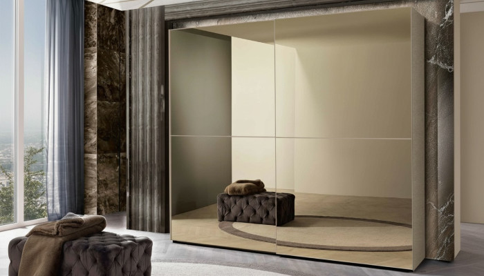 Armoires Armoire Armoire Portes Coulissantes Design Bois Meubles Italiens neuf