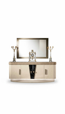 Commode avec miroir Commodes en bois Meubles Armoire Chambre de luxe Buffet neuf