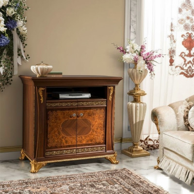 Armoire TV Luxueuse Buffet Commode Armoire de séjour Mobilier Armoires Étagère Bois