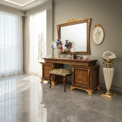 Table de maquillage Design Table en bois Tables italiennes de meuble Console