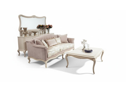 Canapé trois places classique Canapé Sofa Tissu Meubles Canapé en Tissu de Meubles Italiens