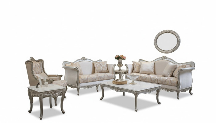 Ensemble de canapé 3+1+1 place table basse table d'appoint ensemble fauteuil 5 pièces