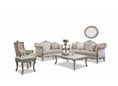 Ensemble de canapé 3+1+1 place table basse table d'appoint ensemble fauteuil 5 pièces