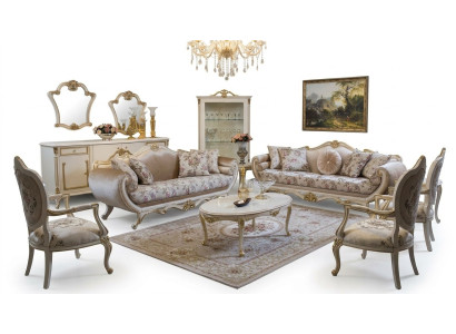 Ensemble de canapé Canapé Table basse Fauteuil Ensemble de canapés Tissu 311 Suite 5 pièces.