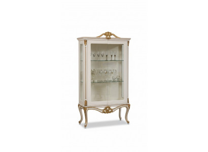 Vitrines Armoire en verre Étagère en bois Vitrine de présentation Design Art déco Salon neuf