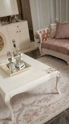 Table basse Salon Table basse Design Mobilier de luxe en bois Classique neuf