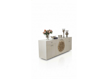 Buffet de luxe, commode XXL, commode à tiroirs, bahut, armoire blanche