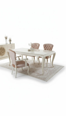 Table à manger de luxe Design Table Salle à manger Tables en bois Tables en bois Mobilier italien 228cm