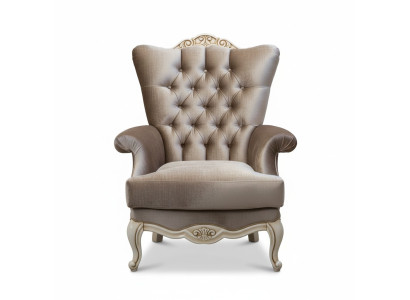 Fauteuil de design de luxe. Fauteuil classique de trône. Salon chesterfield neuf.