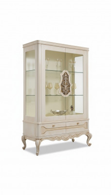 Vitrines Vitrine en verre Armoire Vitrée Salle de séjour Meuble en bois Buffet de luxe Étagère