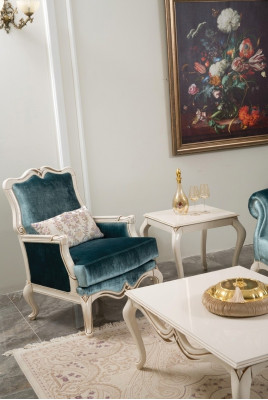 Fauteuil Canapés Siège Tissu Salon Textile Mobilier de luxe Siège une place nouveau