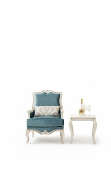 Fauteuil Canapés Siège Tissu Salon Textile Mobilier de luxe Siège une place nouveau