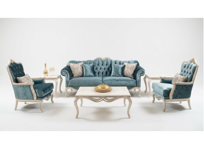 Canapé Design Trois Places Tissu de Luxe pour Canapé 3 Places Mobilier de Chambre Sofa