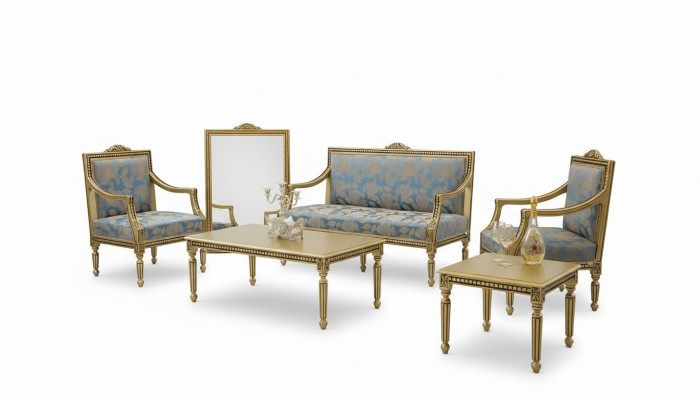 Ensemble de canapé 2+1+1 places Table basse Table d'appoint Canapé Fauteuil Ensemble de 5 pièces.