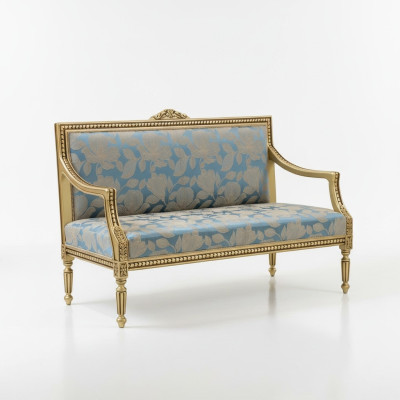 Canapé classique à deux places Canapé Rembourrage Meubles italiens Canapés Sofas