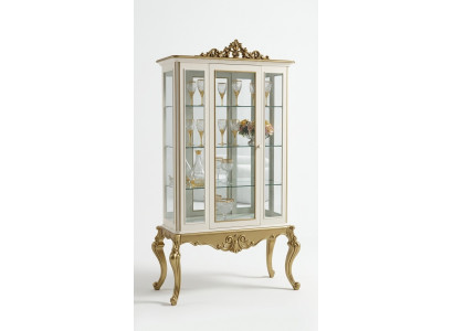 Vitrine Étagère de luxe Buffet en bois Armoires Salon Vitrine neuve