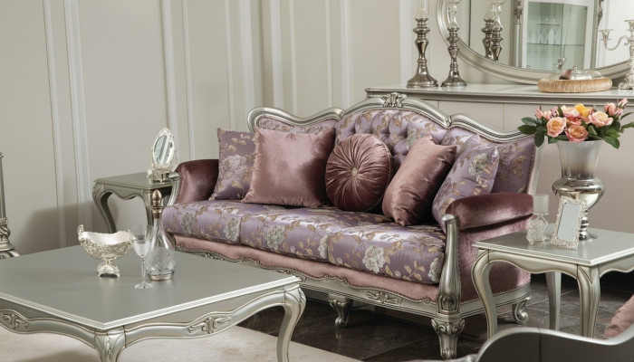 Canapé 3 places Violet Salon Design Classique Meubles Canapés Luxe Neufs