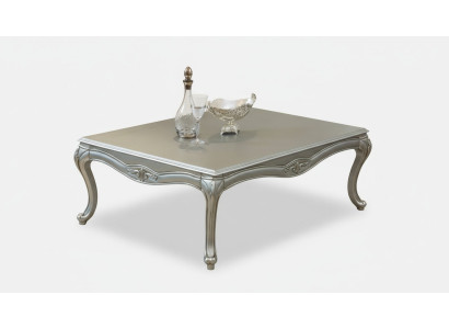Table basse de luxe Tables basses classiques Table en argent Nouvelle table en bois