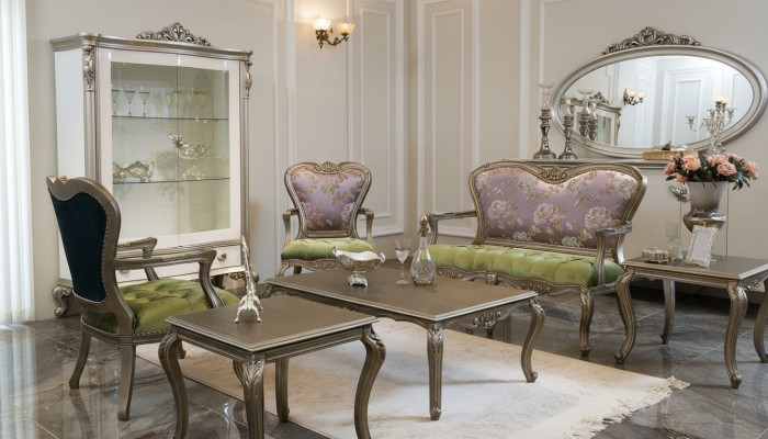 Ensemble canapé 2+1+1 Siège de luxe Table basse Table d'appoint Fauteuil Ensemble de 6 pièces