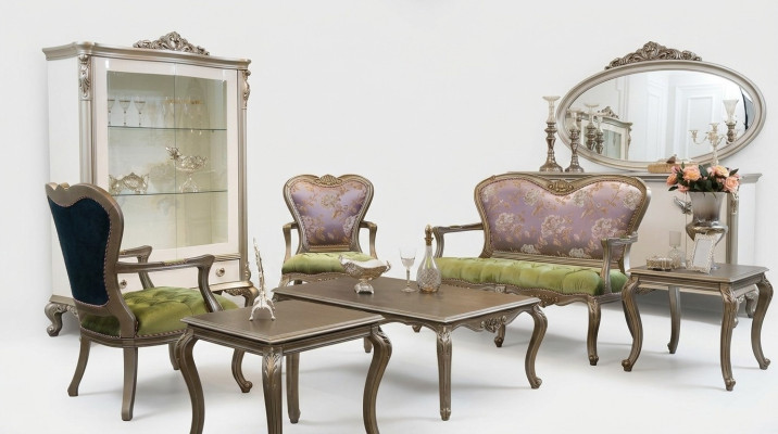 Ensemble canapé 2+1+1 Siège de luxe Table basse Table d'appoint Fauteuil Ensemble de 6 pièces