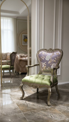 Fauteuil 1 place Vert Salon Meuble Élégant Luxe Chesterfield neuf