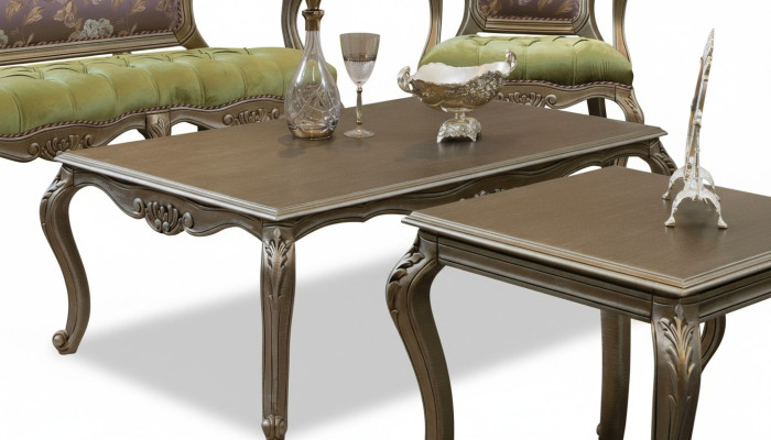 Table basse Table d'appoint Salon Bois Tables Côté Style Luxe Table