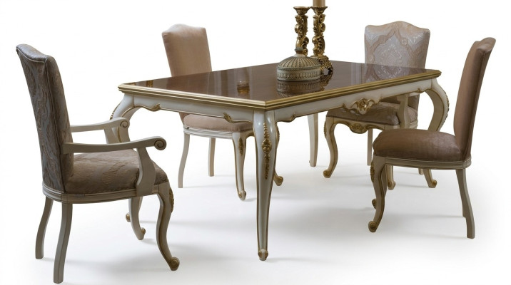 Salle à manger Table à manger Chaise Ensemble Groupe Suite Table Tables Suite Luxe 5 pièces.