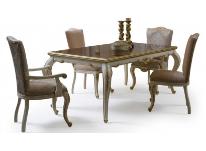 Salle à manger Table à manger Chaise Ensemble Groupe Suite Table Tables Suite Luxe 5 pièces.