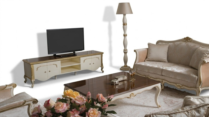 Luxury set Table basse tv Armoire Canapé Canapé Ensemble de rembourrage Suite 3 pièces. neuf