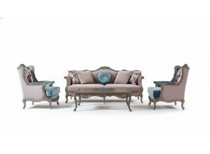 Ensemble de canapé canapé canapé sofas de luxe fauteuil 3+1+1 place ensemble table basse 4 pièces.