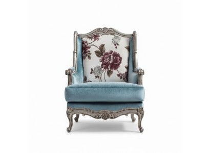 Fauteuil une place de luxe 1 place Tissu de siège rembourré classique