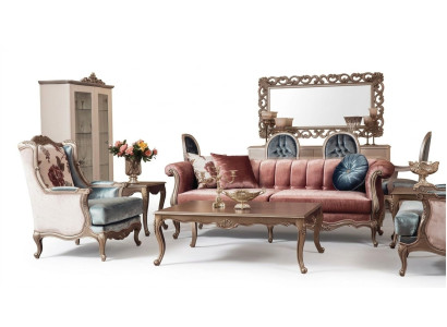 Ensemble de canapé Classique Ensemble de canapé Table basse 2x Fauteuil Ensemble de luxe 4 pièces.