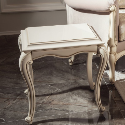 Tableau de journal classique Table d'appoint en bois Table de salon Baroque