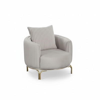 Rond Fauteuil Simple une place Luxe 1 Place Tapisserie Siège Designer Tissu d'ameublement