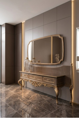 Luxueuses consoles avec miroir Luxueux buffet Commode Console
