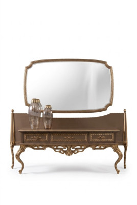 Luxueuses consoles avec miroir Luxueux buffet Commode Console