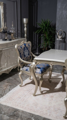 Chaises inclinables Chaise avec accoudoirs Chaise rembourrée Chaise de luxe motif Salle à manger