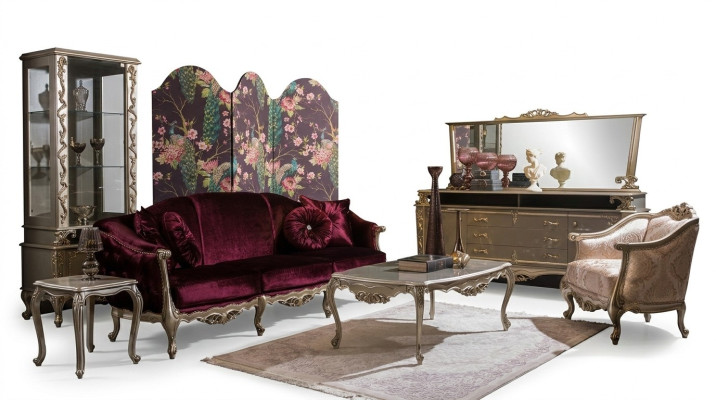 Ensemble de canapé de luxe table d'appoint canapé table basse fauteuil ensemble 5 pièces. nouveau