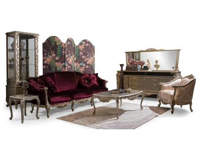 Ensemble de canapé de luxe table d'appoint canapé table basse fauteuil ensemble 5 pièces. nouveau